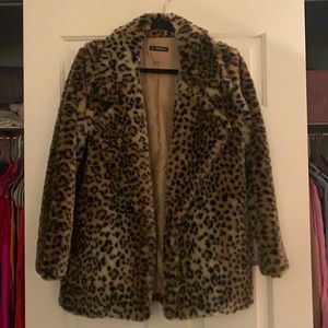 Leopard Print Coat
